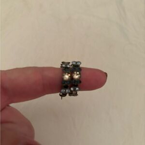 Sorrelli shades of blue stone hoops